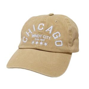 NWT Chicago Windy City Tan Cap